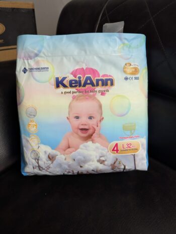 KeiAnn Premium Baby Pants – Size 4 (L, 32 Pcs, 9-15kg)