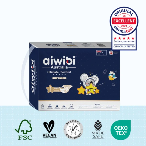 aiwibi Ultimate Comfort S Belt(4-8kg) 60pcs