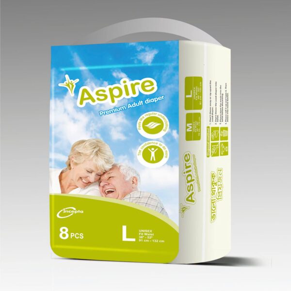 Aspire Adult Diaper L 8pcs