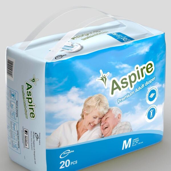 Aspire Adult Diaper M 20pcs