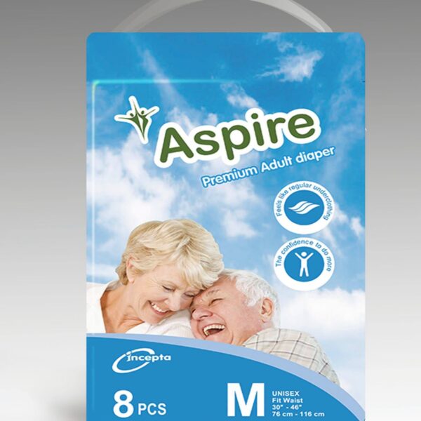 Aspire Adult Diaper M 8pcs