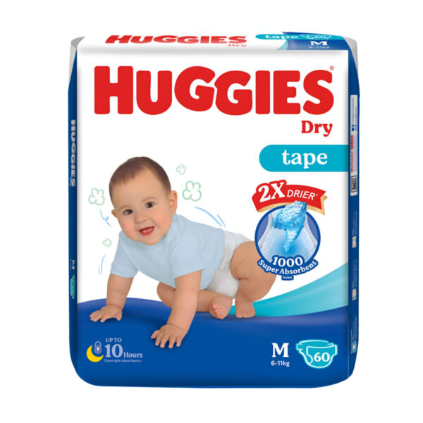 Huggies Premium Baby Diaper Belt M 60 pcs (5-11kg)