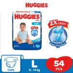 Huggies L Belt (9 -14kg)54pcs - Image 2