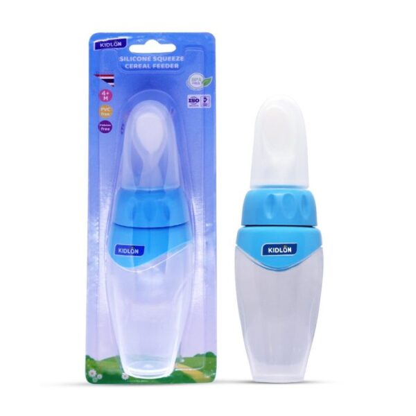 KIDLON SILICONE FOOD FEEDER WITH SPOON (BPA FREE)