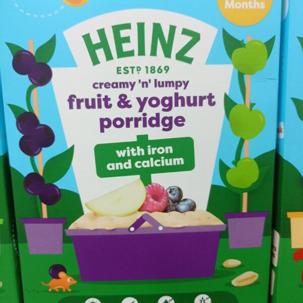 HEINZ Creamy 'n' lumpy fruit & yoghurt porridge with iron & calcium (6+ month)
