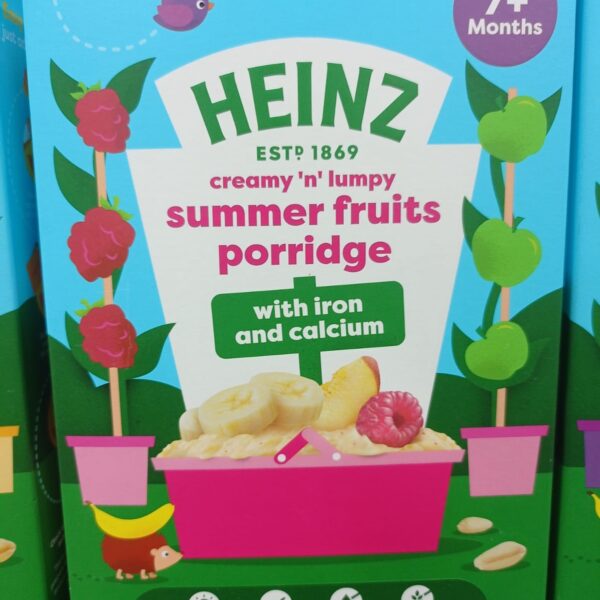 HEINZ creamy 'n' lumpy summer fruits porridge with iron & calcium (7+ month)