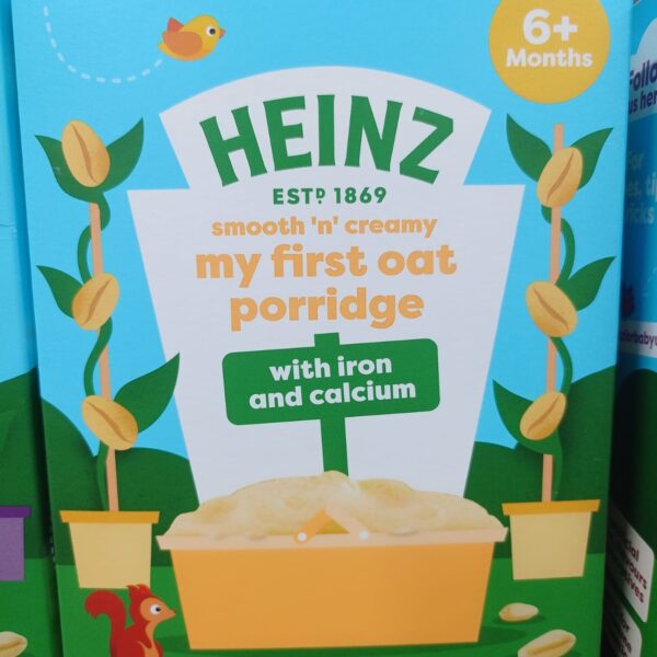 HEINZ Smooth 'n' creamy my frist oat porridge with iron & calcium (6+ month)