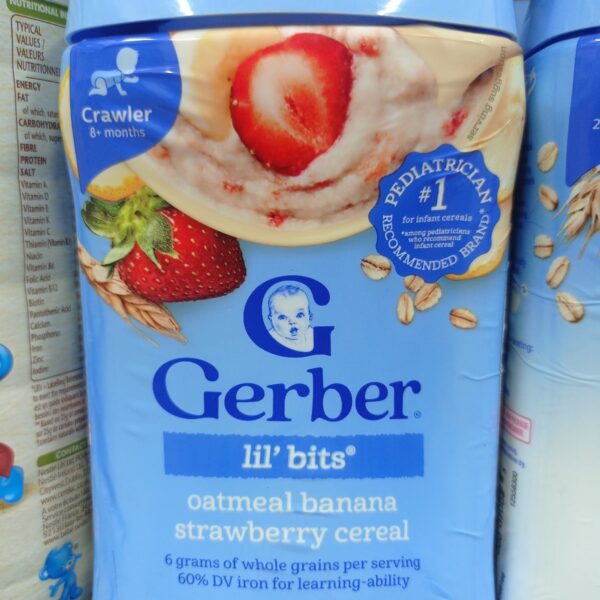 Gerber Oatmeal banana Strawberry Cereal 227gm