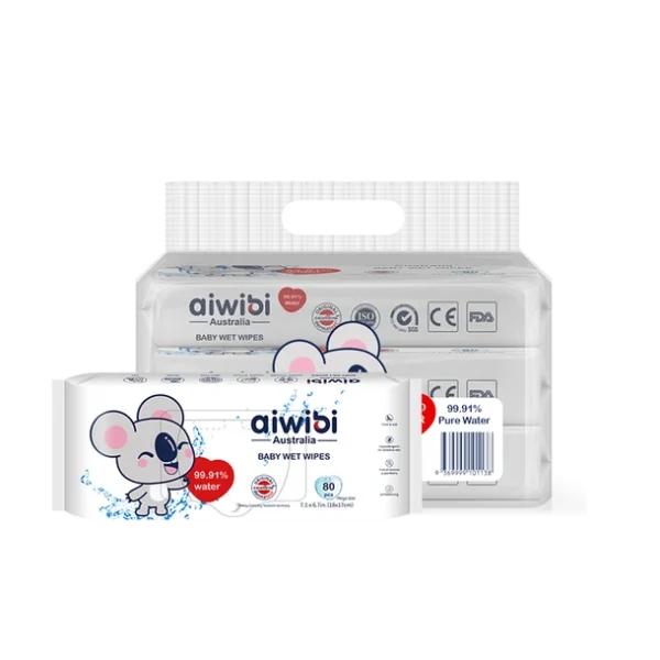 99.91% Pure Water Wipes (Waterproof Label Stickers) Bundle