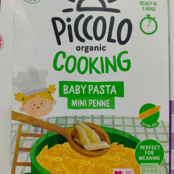 Piccolo Organic Cooking baby pasta(mini penne) 6m+