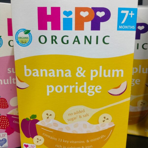 HiPP Banana & Plum Porridge – 200 gm (6+month)