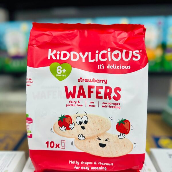 Kiddylicious Strawberry Wafers Big Pack(dairy & gluten free)(6m+)