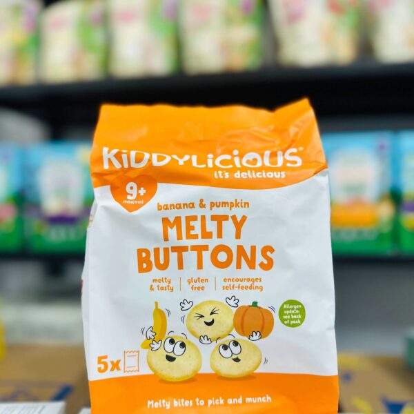 Kiddylicious Melty Button Banana Pumkin (melty & testy) (9m+)