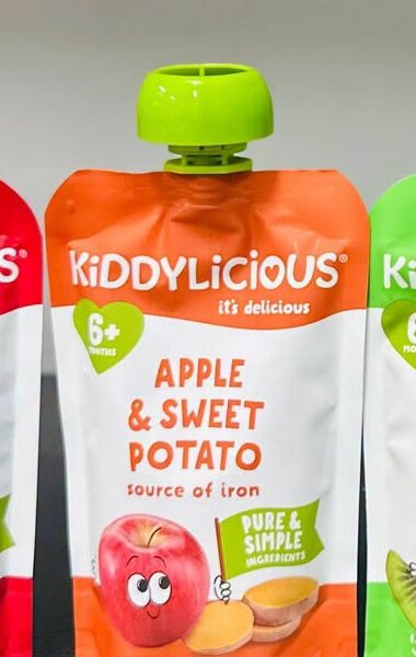 Kiddylicious Apple & Sweet Potato  (sourch of Iron) 6m+ -100 gm