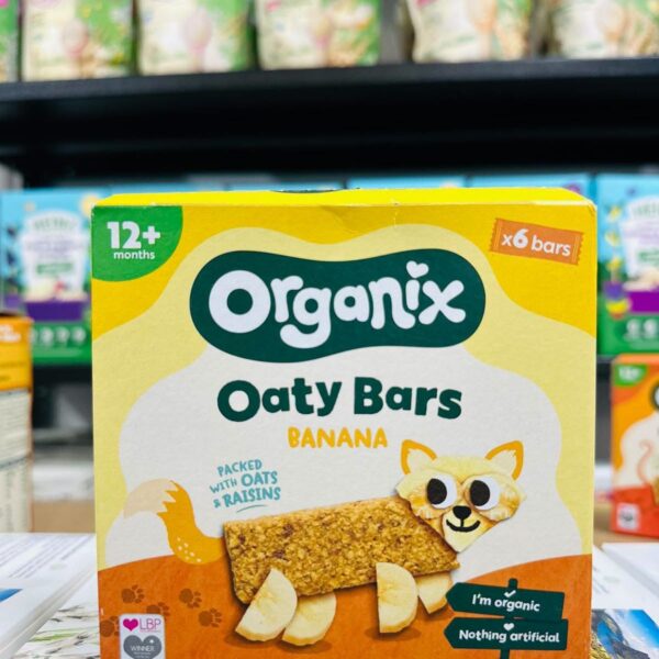 Organix Oaty Bars Banana (12m+) (packed with oats & Raisins)