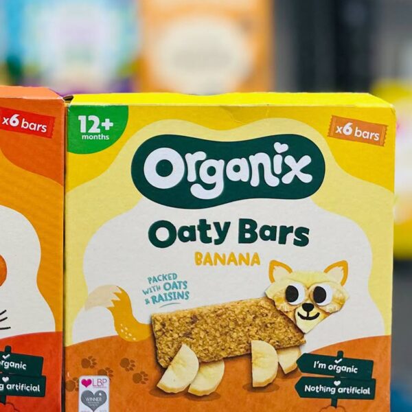 Organix Oaty Bars Banana (12m+) (packed with oats & Raisins)