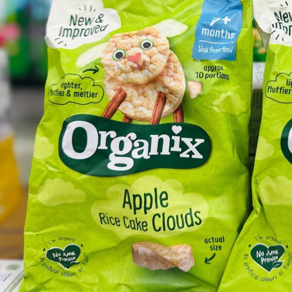 Organix Apple, Roce Cake Clouds  (Ideal finger food) ( 7m+)