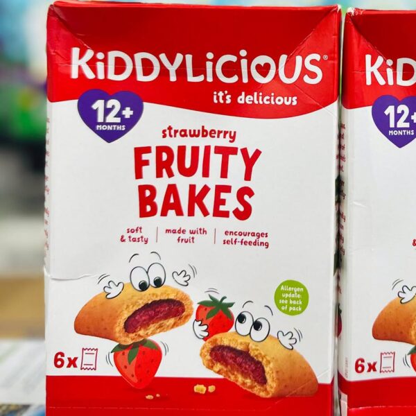 Kiddylicious Strawberry Fruity Bakes (encourage self- feeding)(12m+)